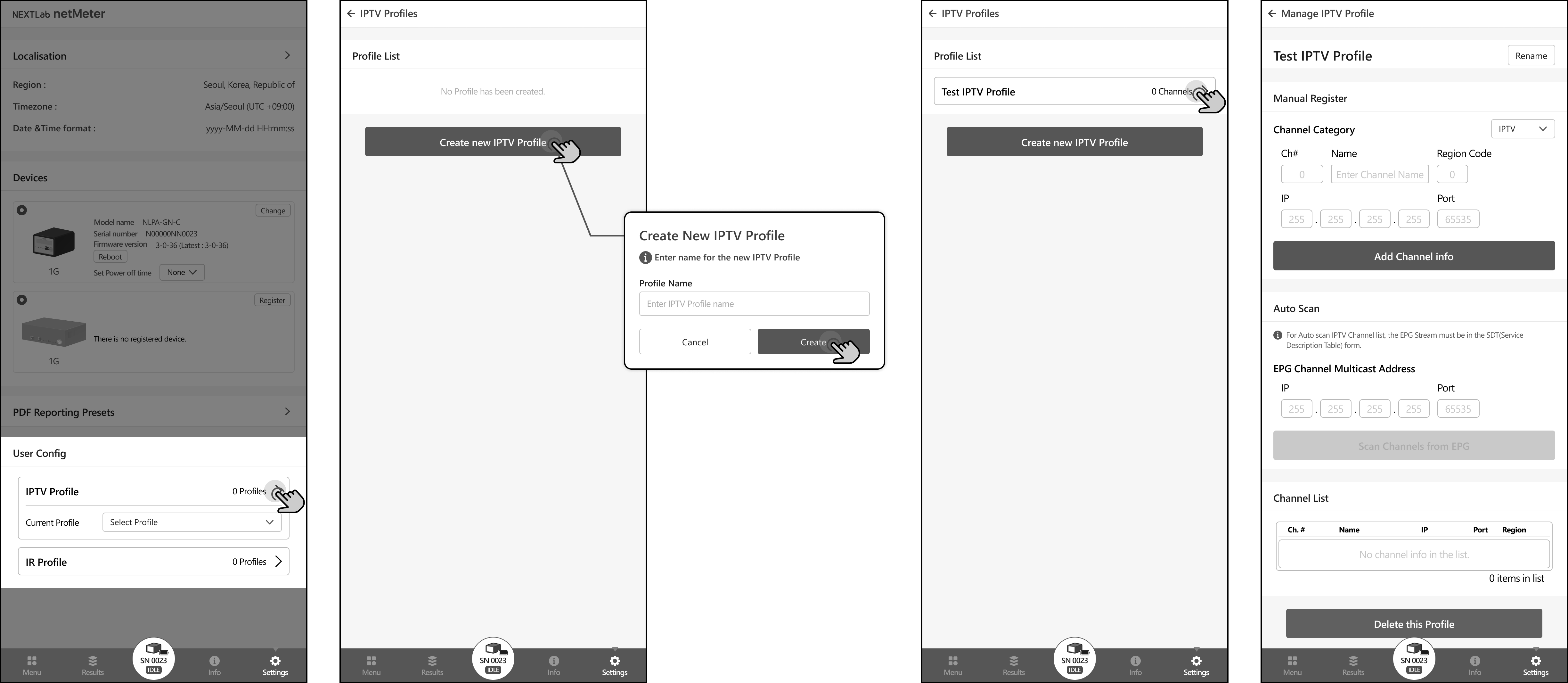 IPTV Profile Manage