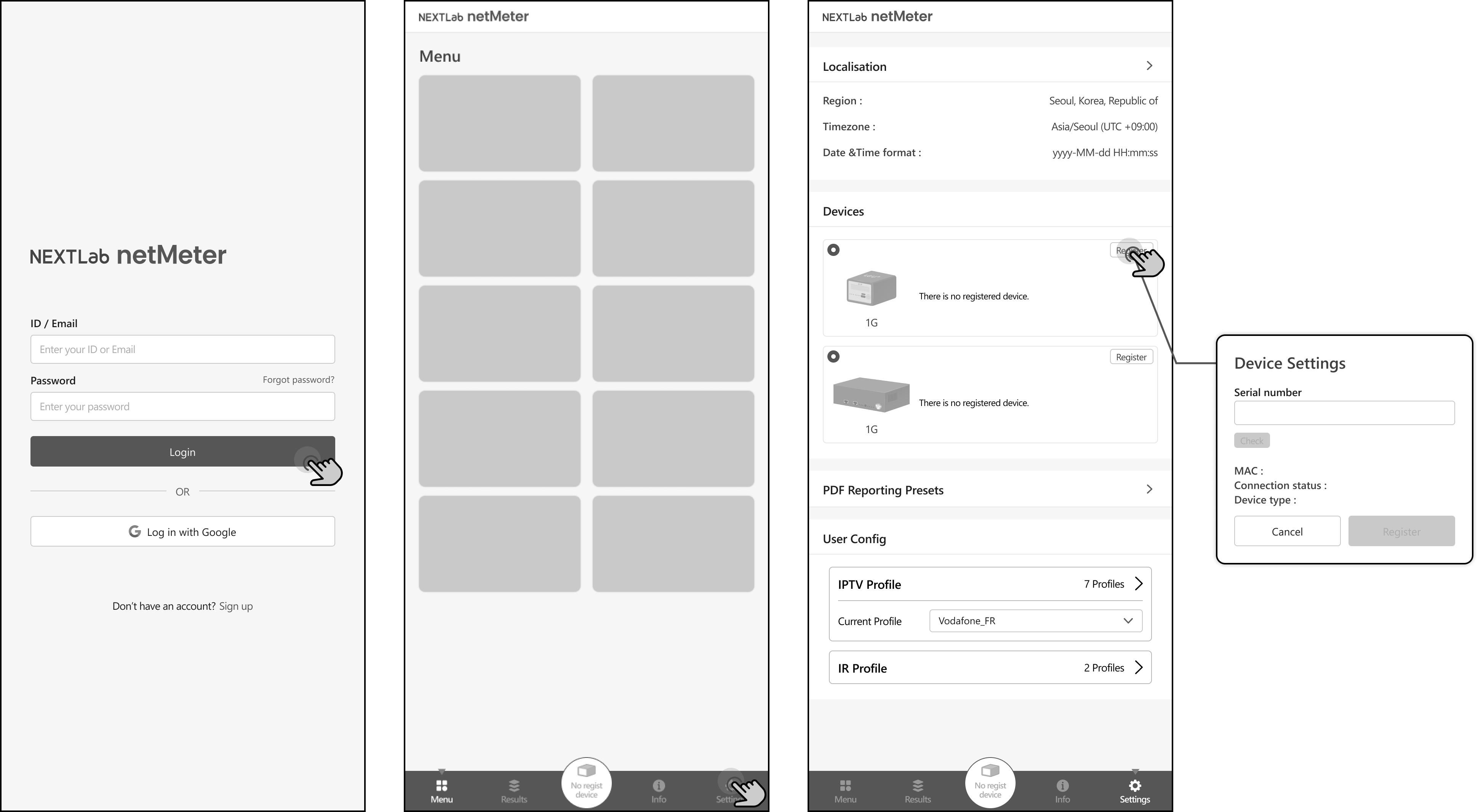 neMeterN1 Device Register